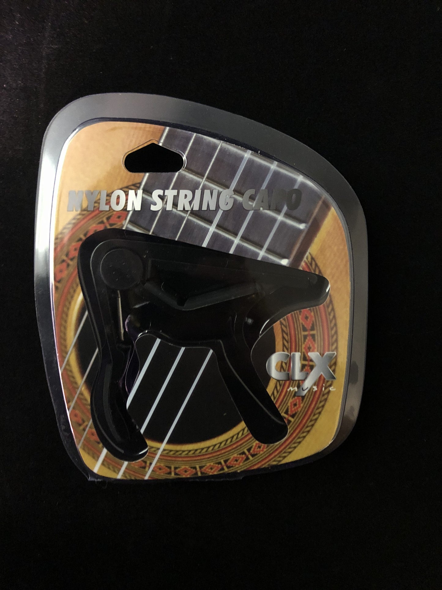 CLX Capo Nylon String Black