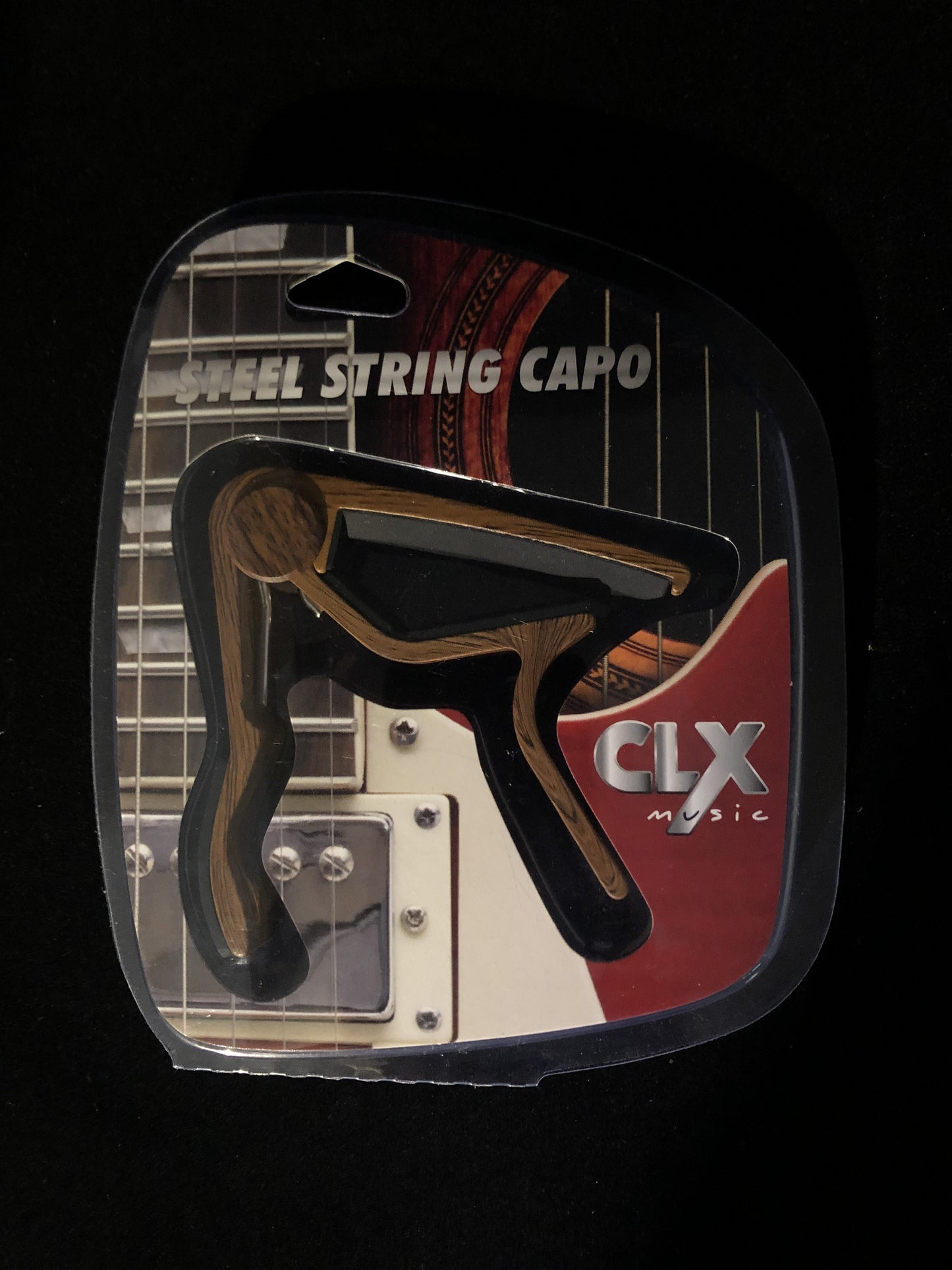 CLX Capo Steel String Dark wood