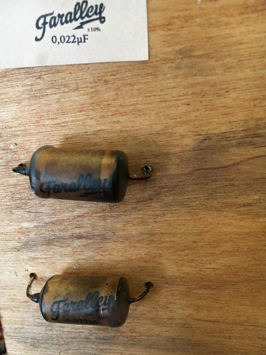 Farally vintage paper-in-oil capacitor 0.022uf humbucker