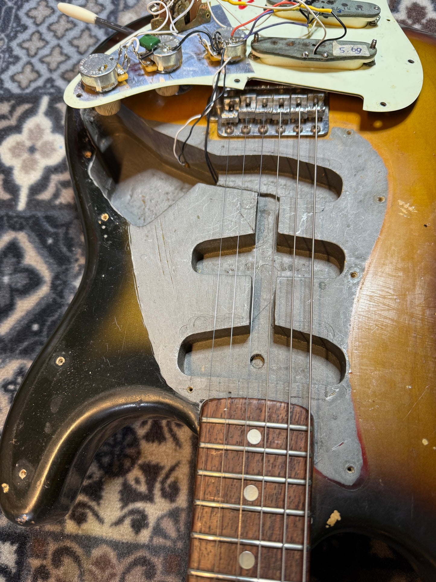 1972 Fender stratocaster sunburst