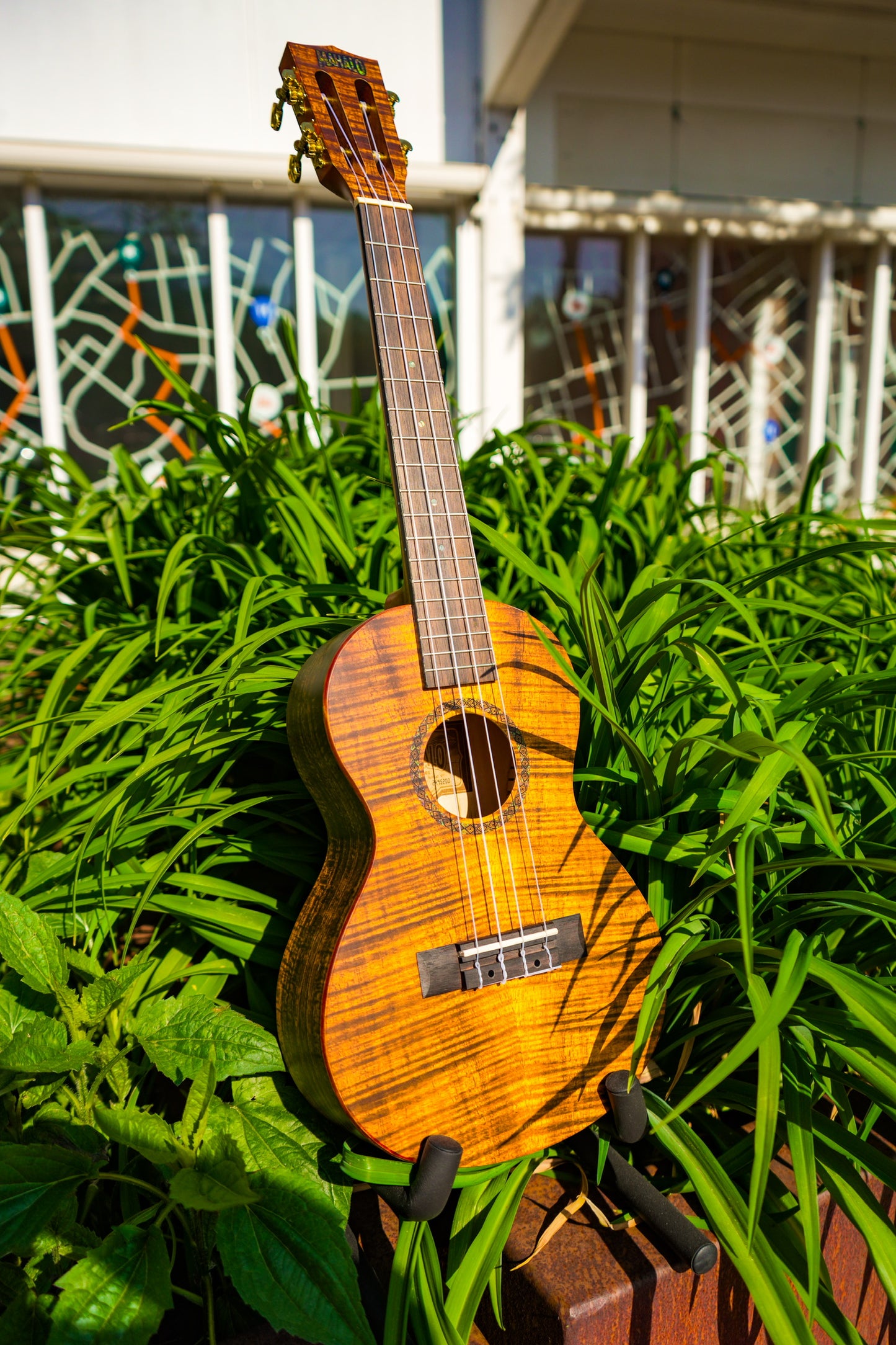MA2KA Mahalo Artist Elite Series concert ukulele flame