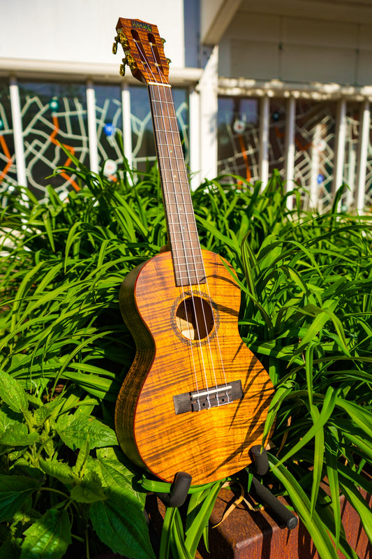 MA2KA Mahalo Artist Elite Series concert ukulele flame