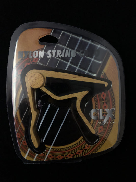 CLX Capo Nylon String Dark wood