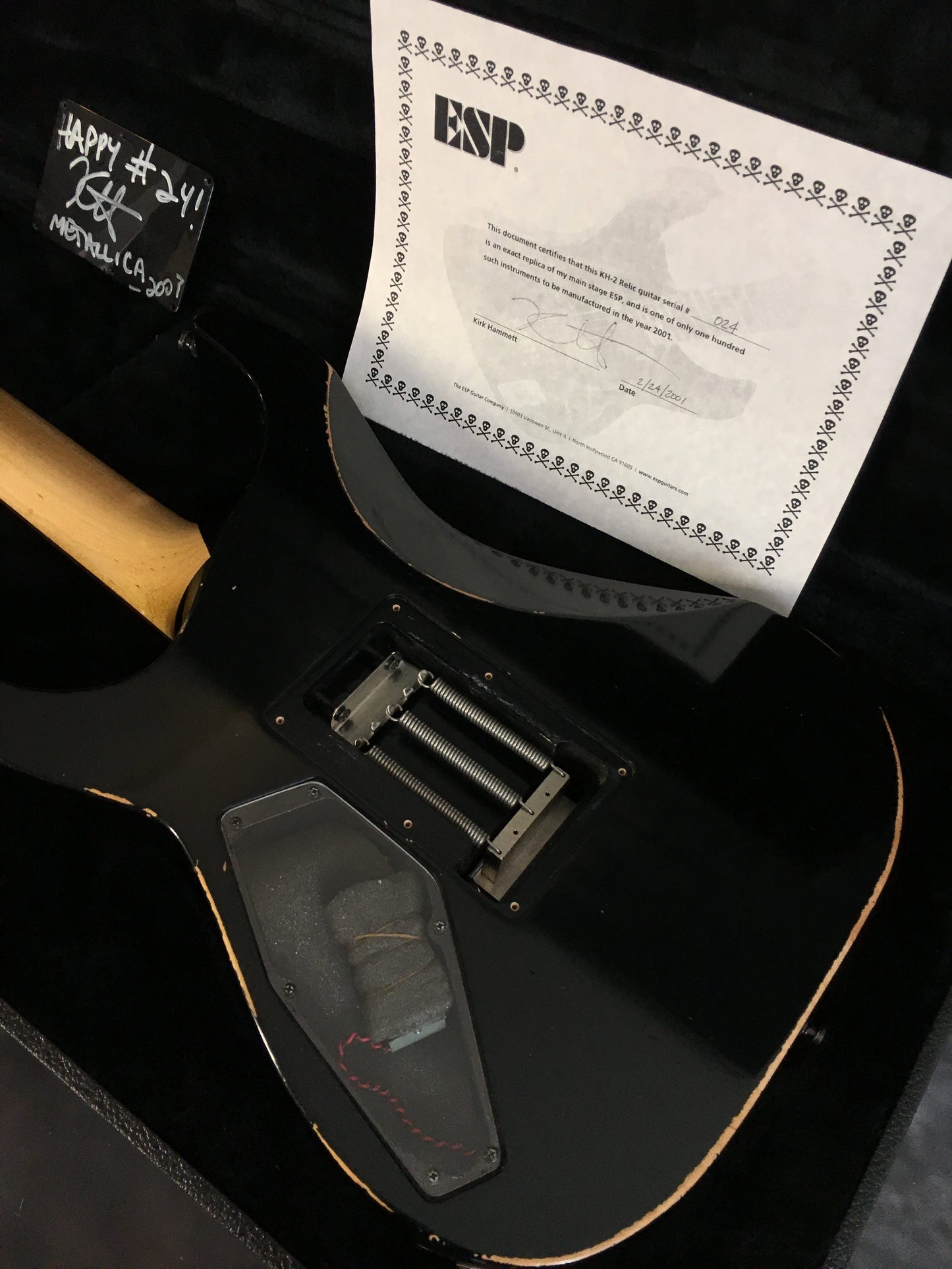 ESP KH-2  Relic Guitar Serial #024/100 Collector KIRK HAMMETT