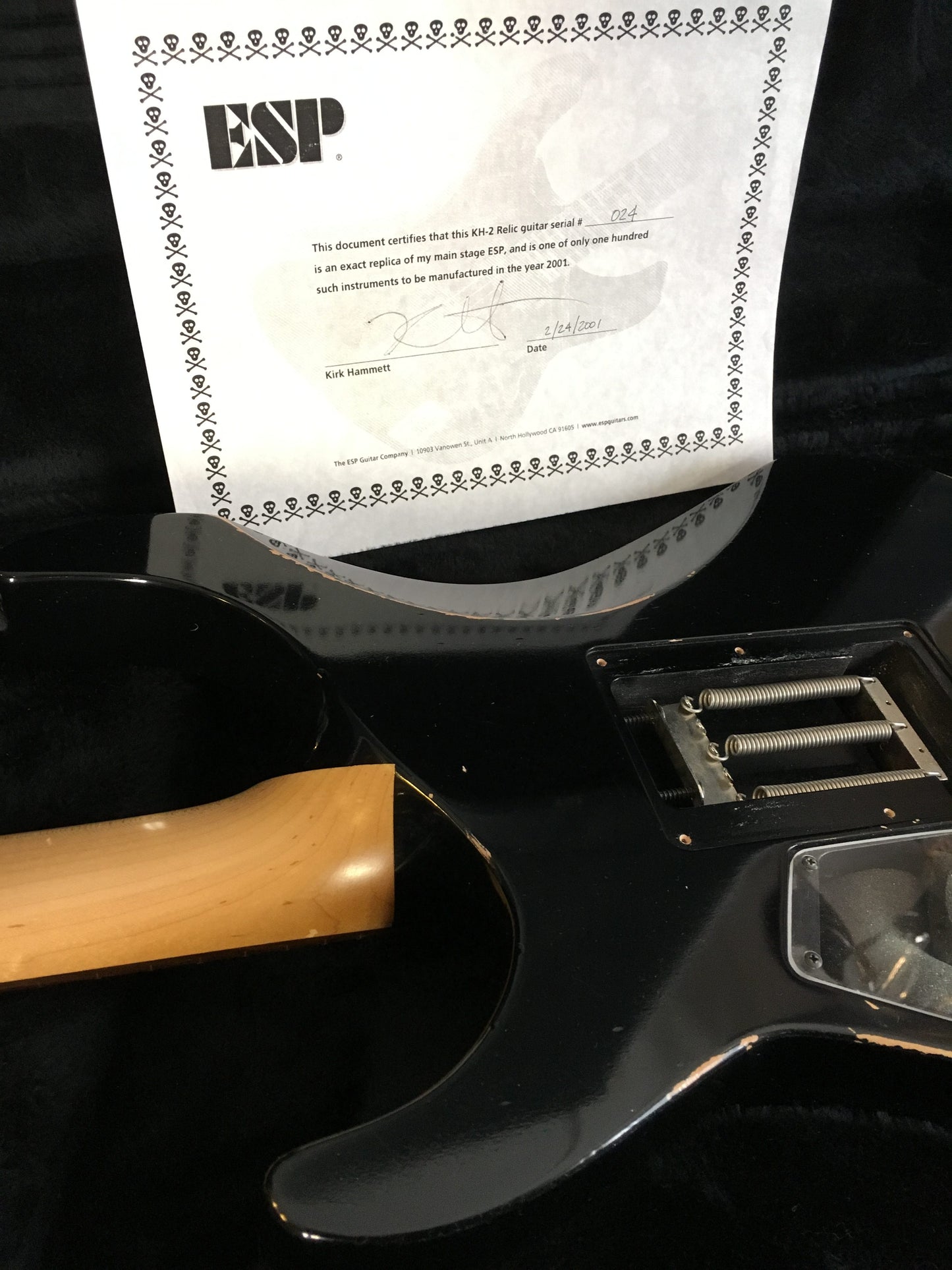 ESP KH-2  Relic Guitar Serial #024/100 Collector KIRK HAMMETT