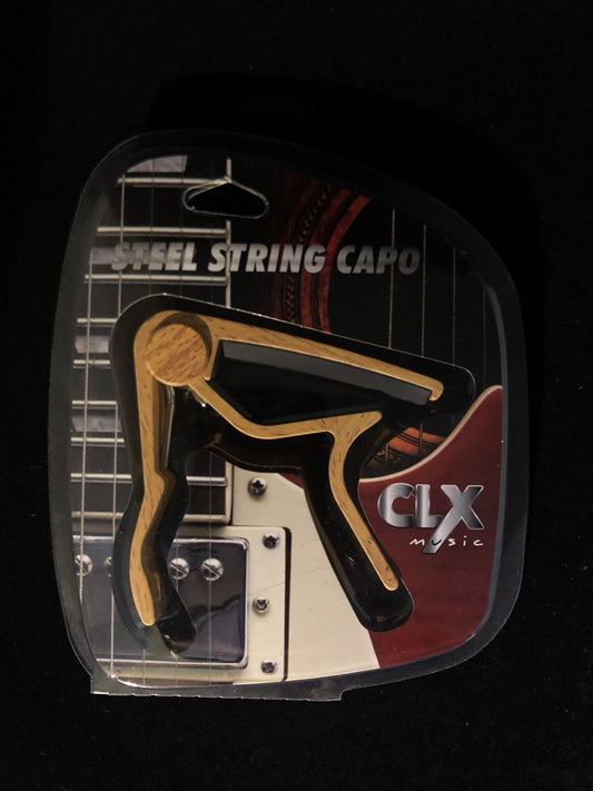 CLX Capo Steel String Light wood