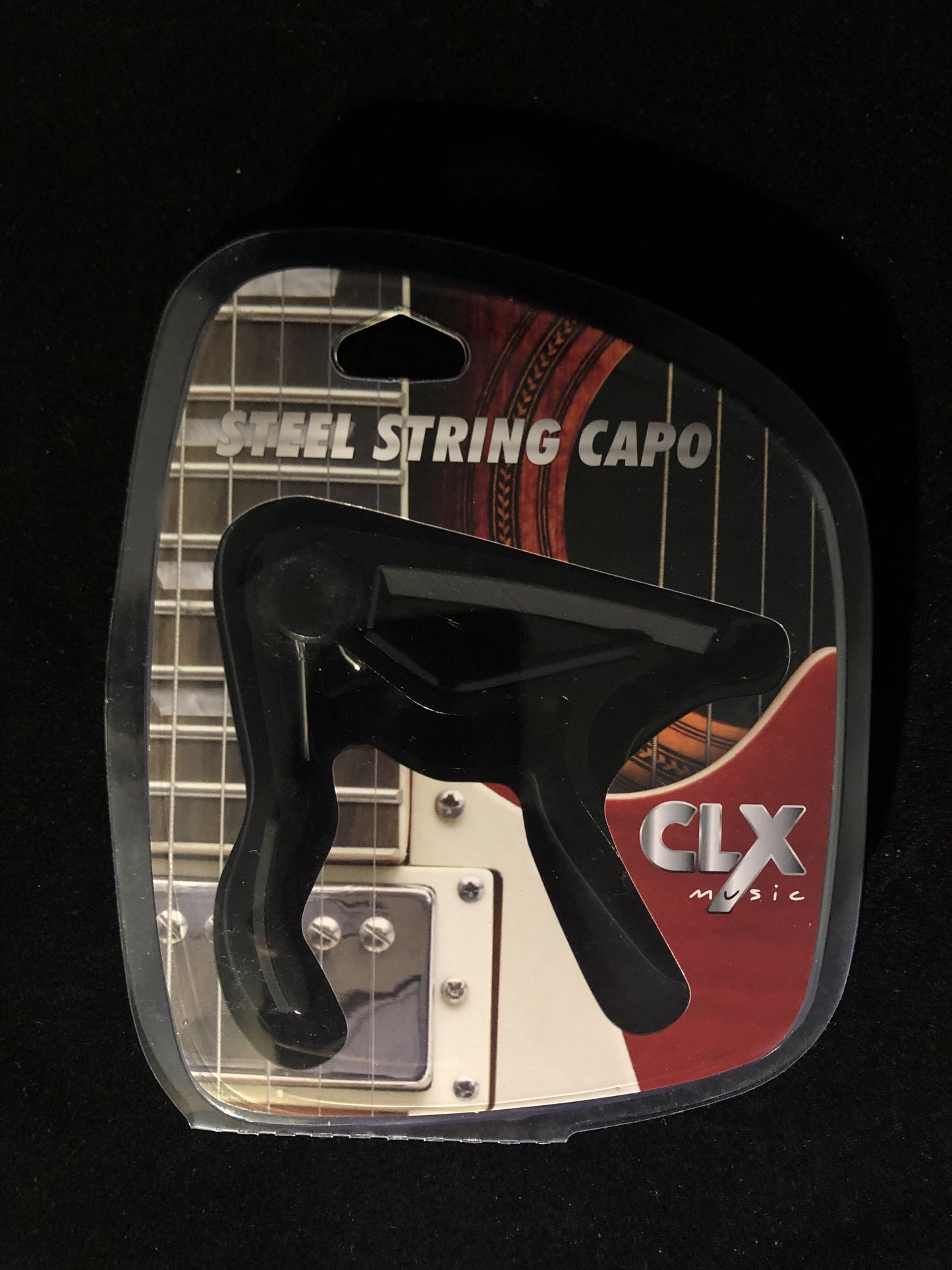 CLX Capo Steel String Black