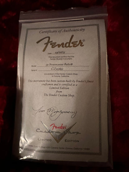 2015 FENDER  55 CUSTOM SHOP RELIC STRATOCASTER limited edition