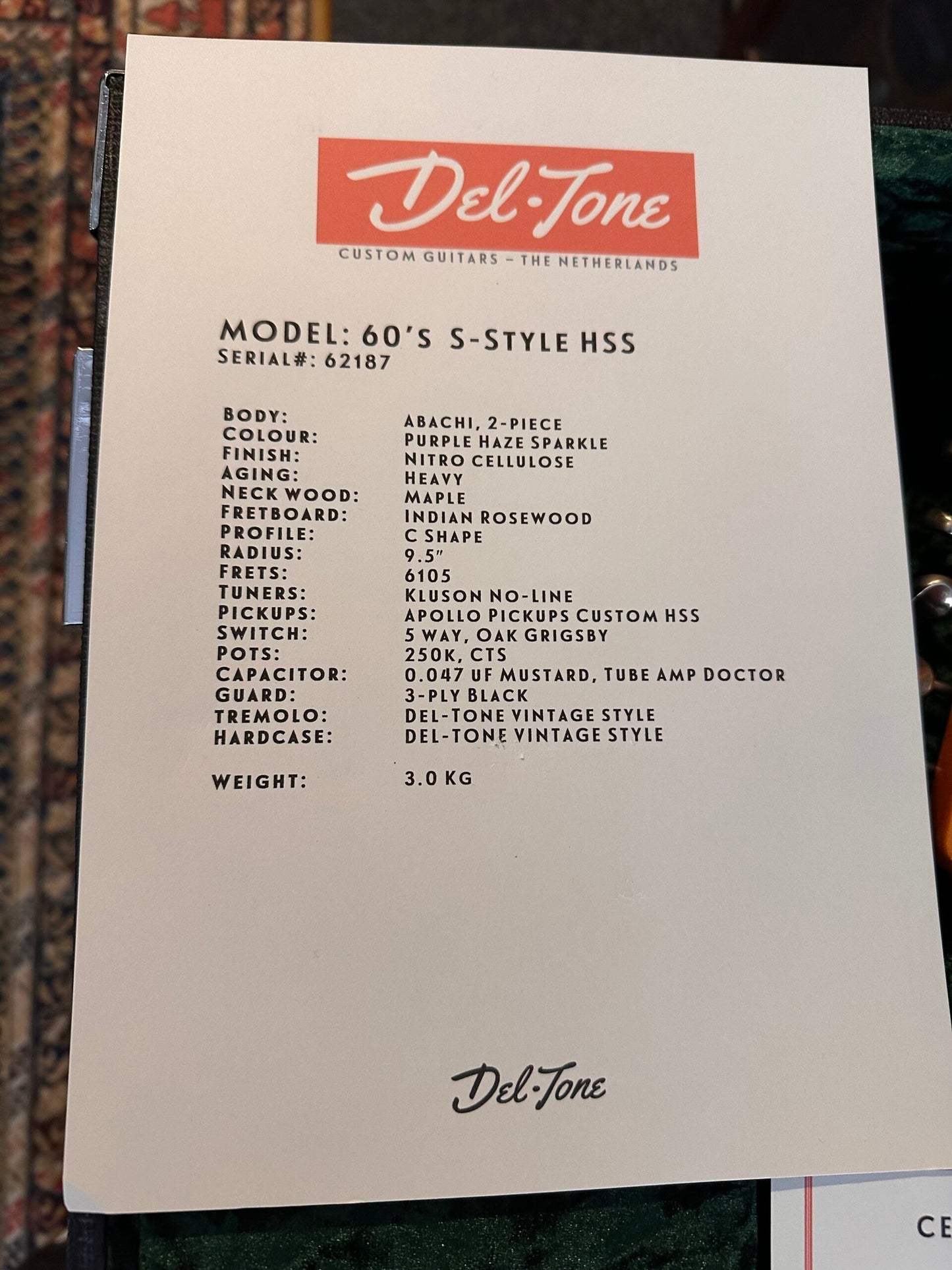 DELTONE S-STYLE PURPLE HAZE SPARKLE AGED