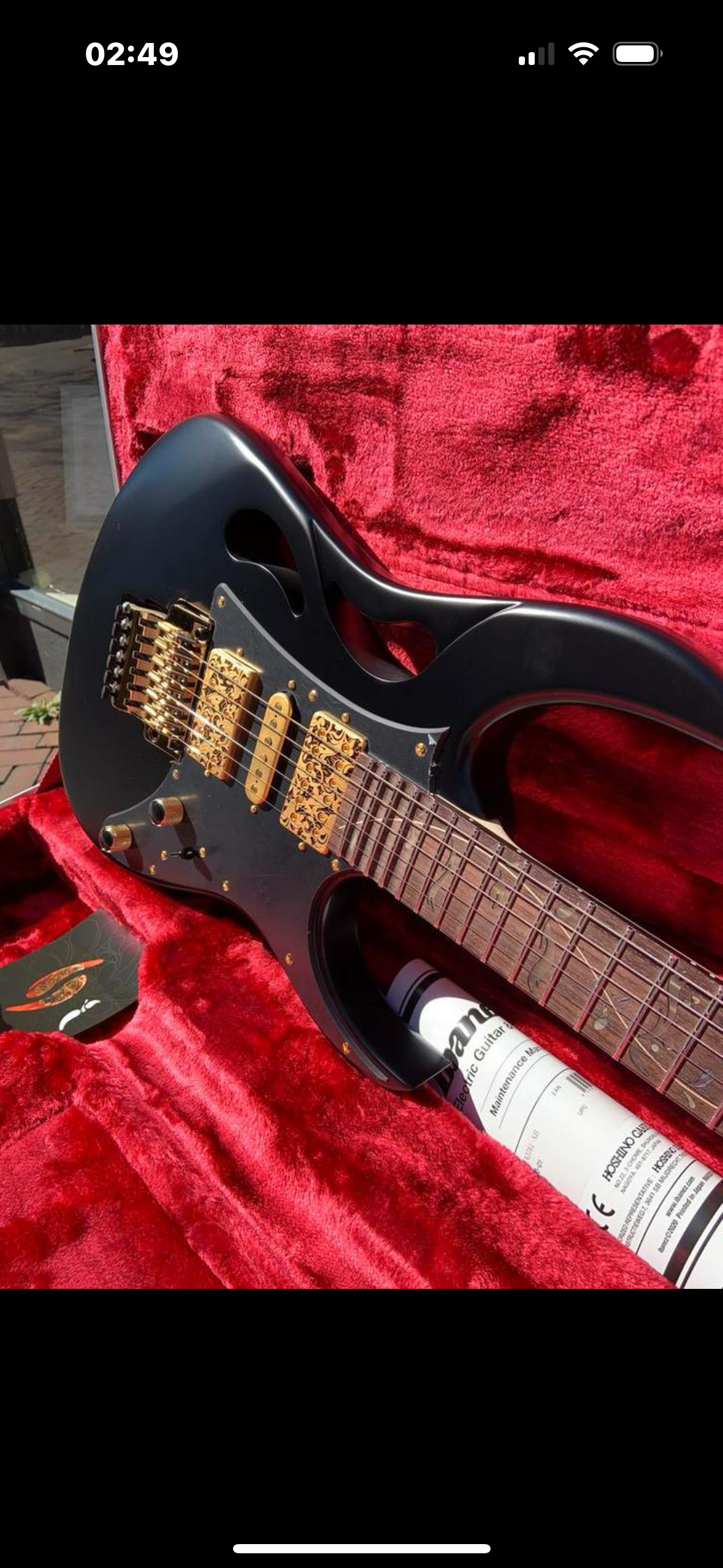 Ibanez PIA3761-XB Onyx Black Steve Vai Signature