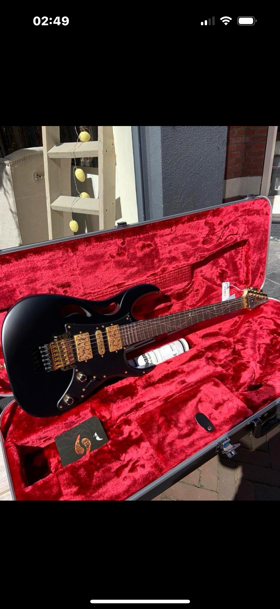 Ibanez PIA3761-XB Onyx Black Steve Vai Signature