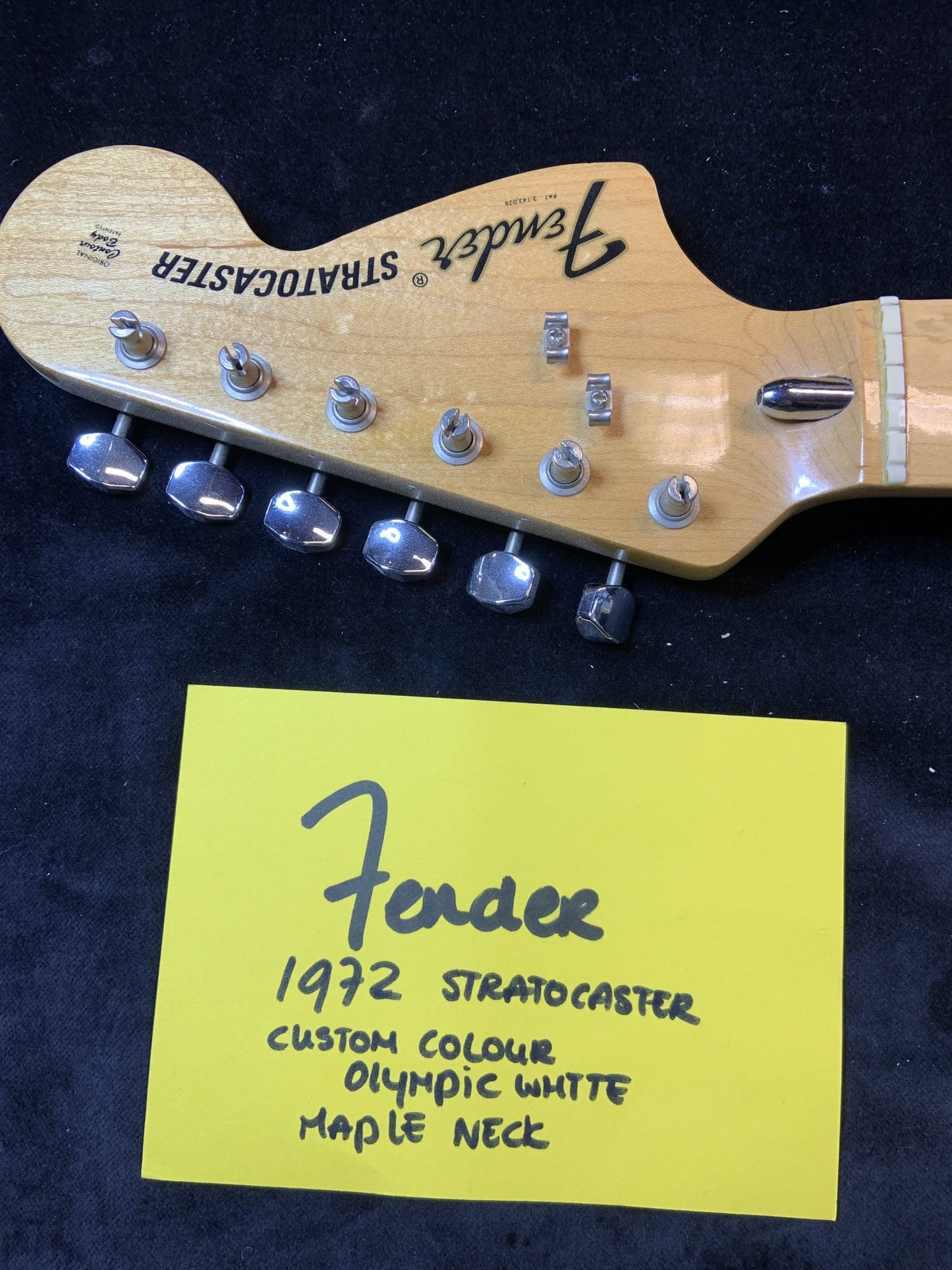 1972 Fender stratocaster custom colour Olympic White m/n vintage