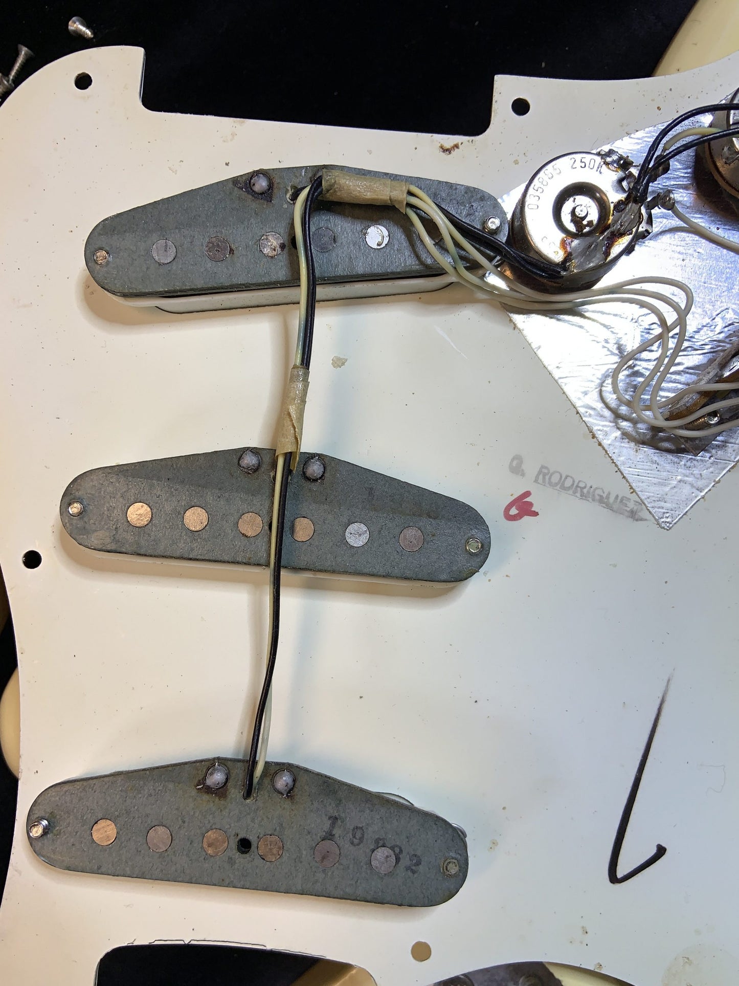 1972 Fender stratocaster custom colour Olympic White m/n vintage