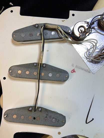 1972 Fender stratocaster custom colour Olympic White m/n vintage