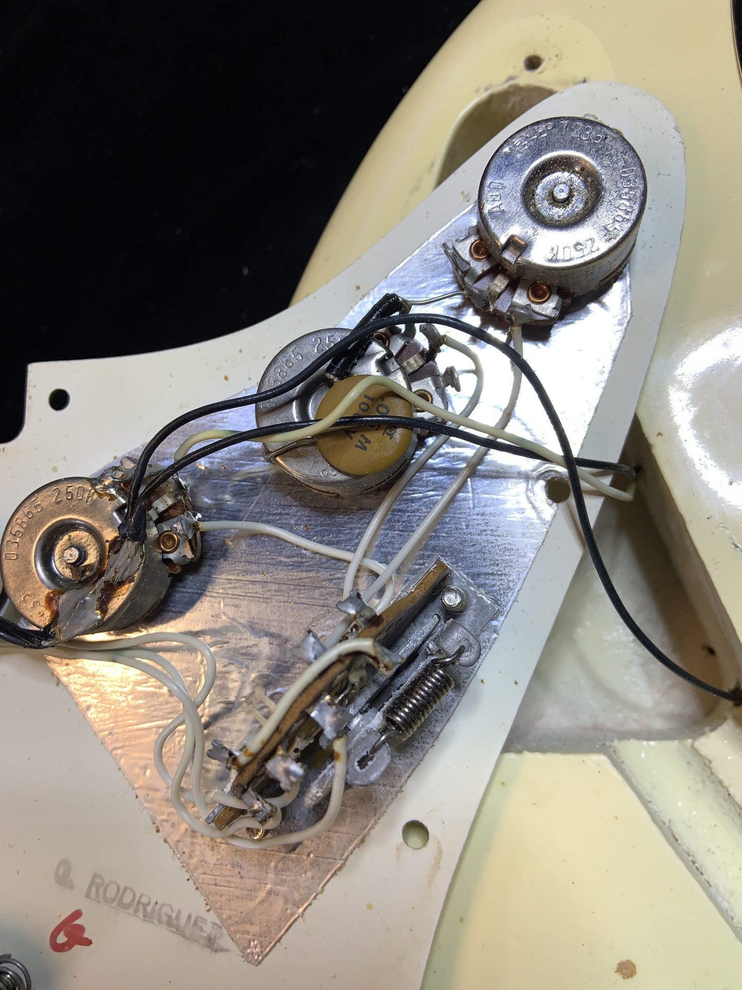 1972 Fender stratocaster custom colour Olympic White m/n vintage