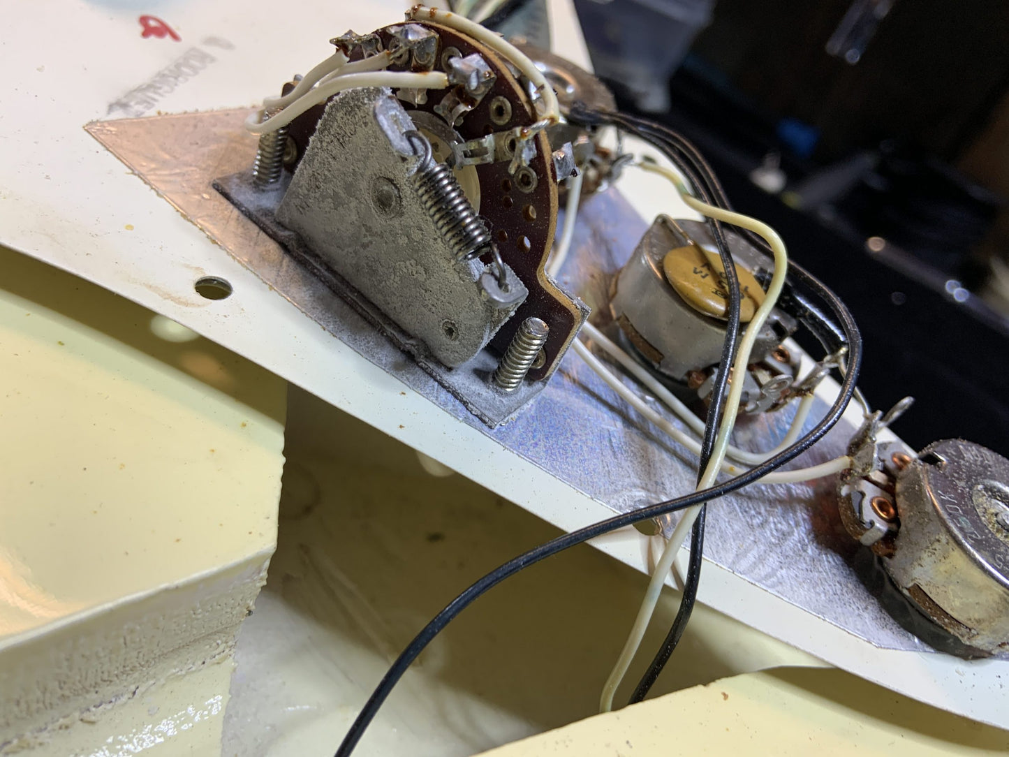 1972 Fender stratocaster custom colour Olympic White m/n vintage