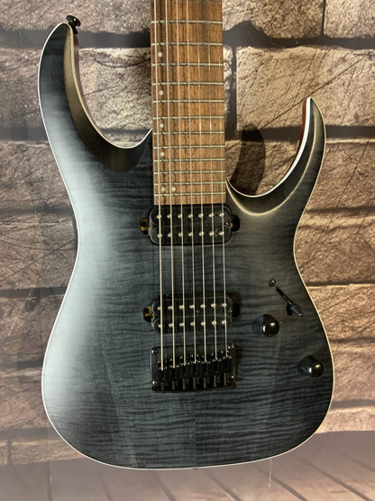 Ibanez RGA742FM Transparent Gray Flat 7 string