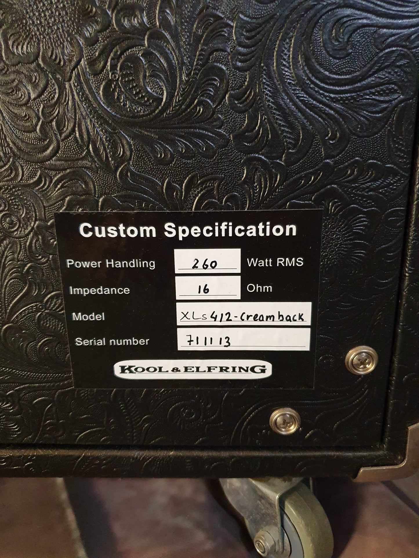 Kool & Elfring 4*12 Cabinet