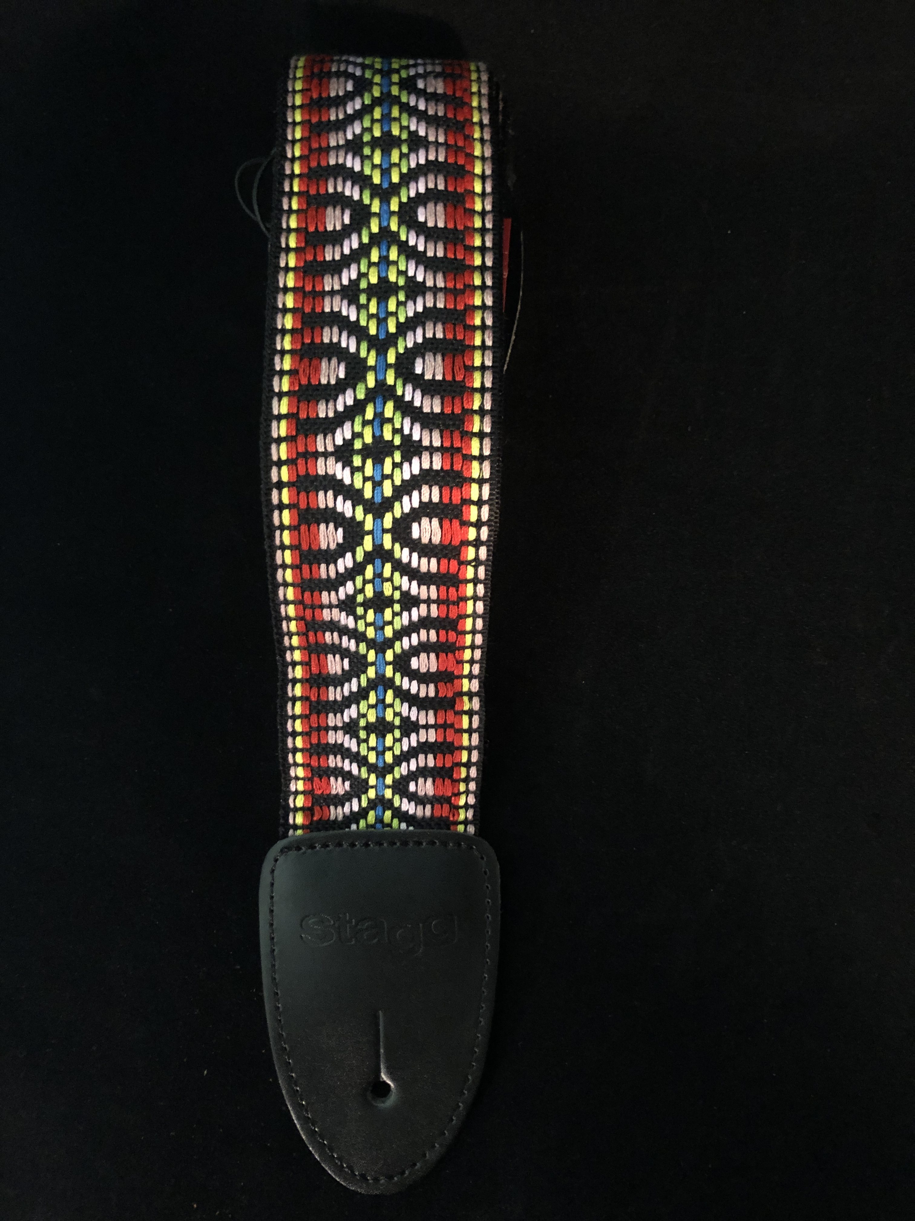 Guitar Strap Stagg Red/Pink - Kaj's Guitar Store