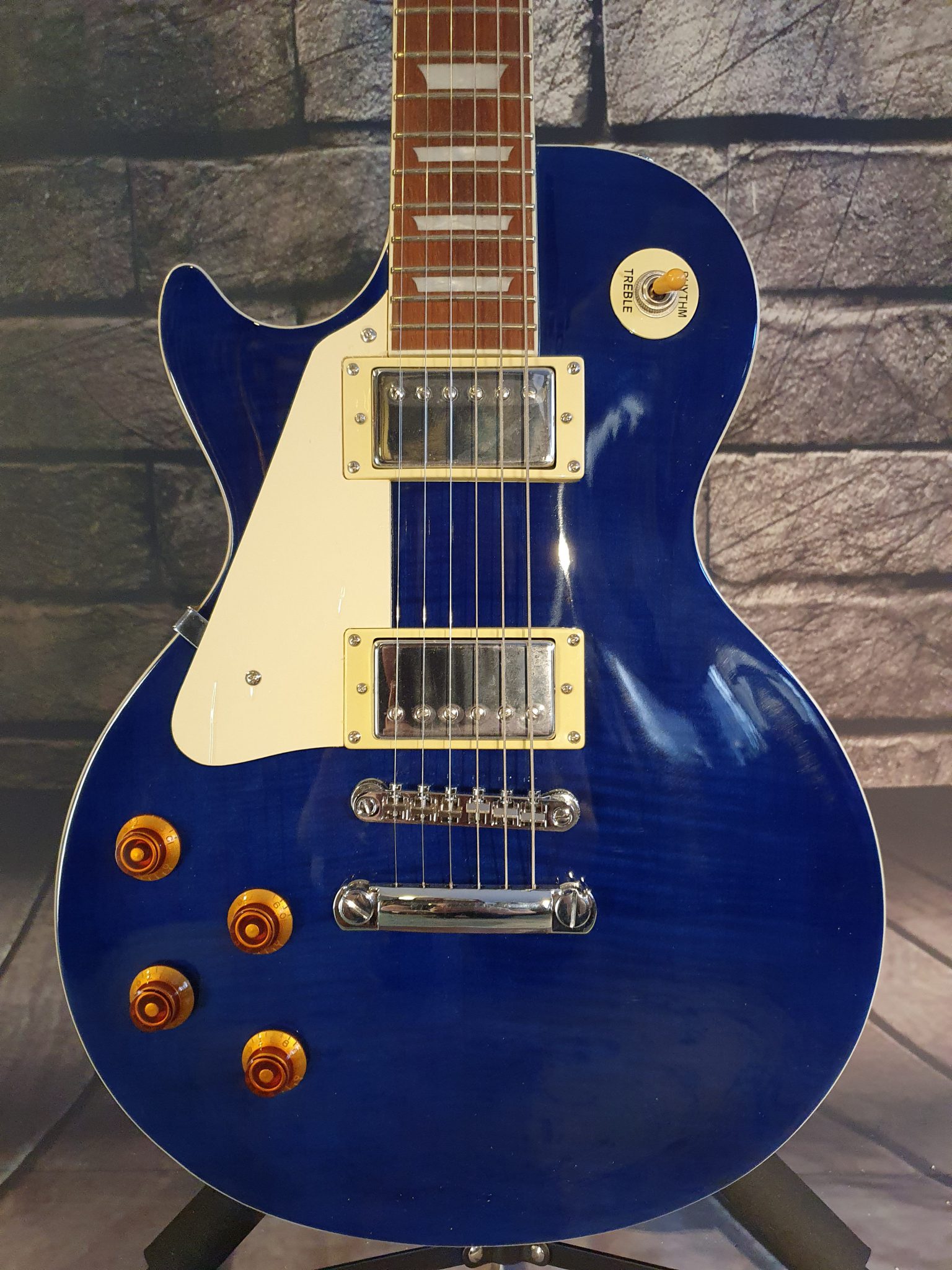 Tokai ALS67L Lefthand See Thru Blue - Kaj's Guitar Store